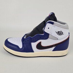 Air Jordan 1 Retro High OG PS White Black Leather Sneakers Size 3Y